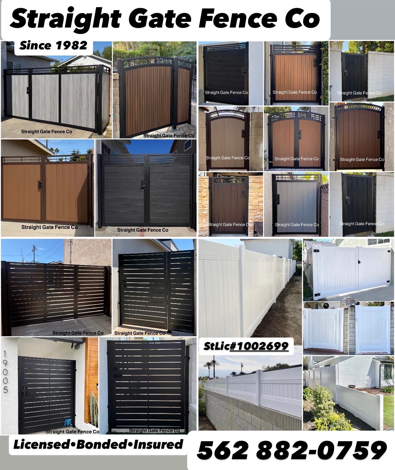 Work by Straight Gate Fence Co.